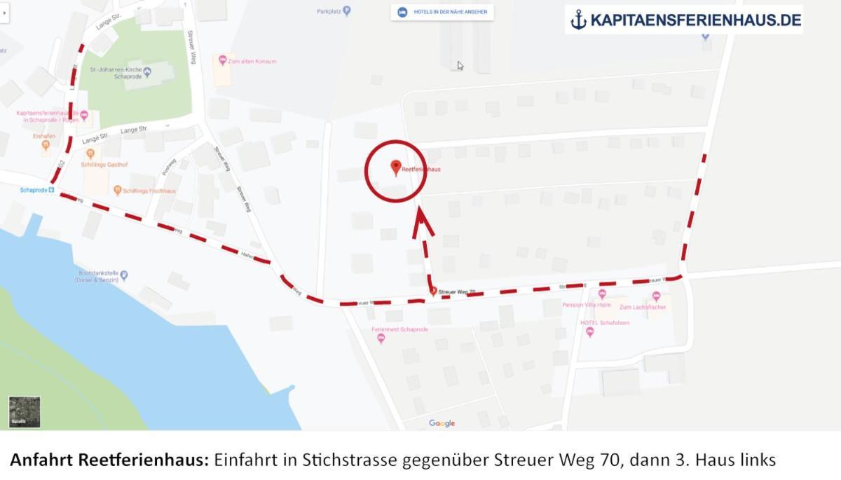 Reetferienhaus - Schaprode Hafen Zewnętrze zdjęcie